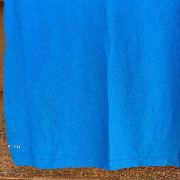 Nike Dri-Fit Boys Blue Crewneck T-Shirt Size M Lightweight & Breathable Athletic - Picture 6 of 11